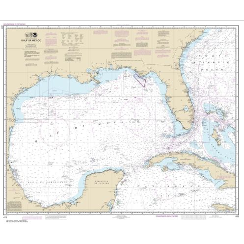 NOAA - 00411 - nautical chart - Golf of Mexico