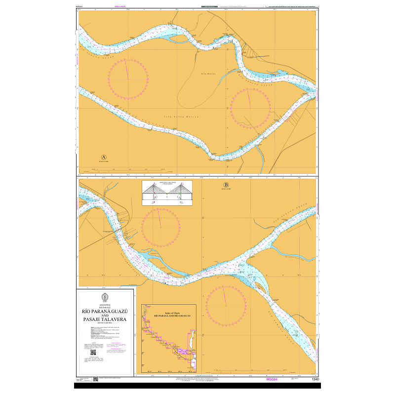 Admiralty - 1340 - Río Paraná Guazú and Pasaje Talavera