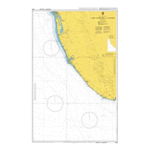Indian National Hydrographic Office - IN260 - Kochi to Kanniyakumari (Cape Comorin)