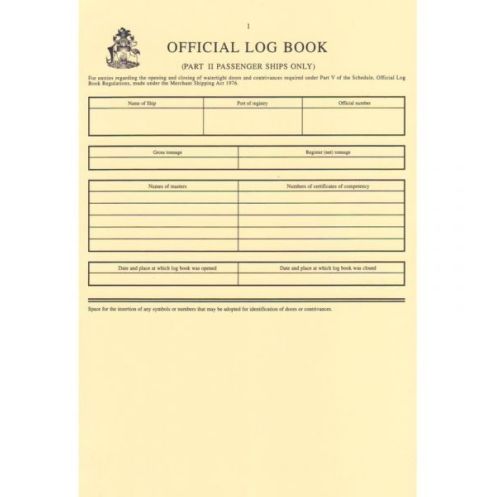 Bahamas Maritime Authority - Bahamas Official logbook II passanger ship