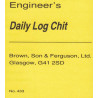Brown, Son & Ferguson Ltd - Engineer's daily log chit book