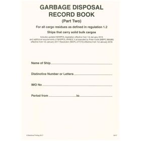 Maritime & Coastguard Agency - Garbage Record Book: Part 2 - Solid Bulk Cargoes