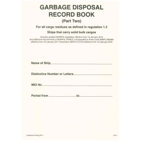 Maritime & Coastguard Agency - LBK0125A - Garbage Record Book : part 2 - Solid Bulk Cargoes