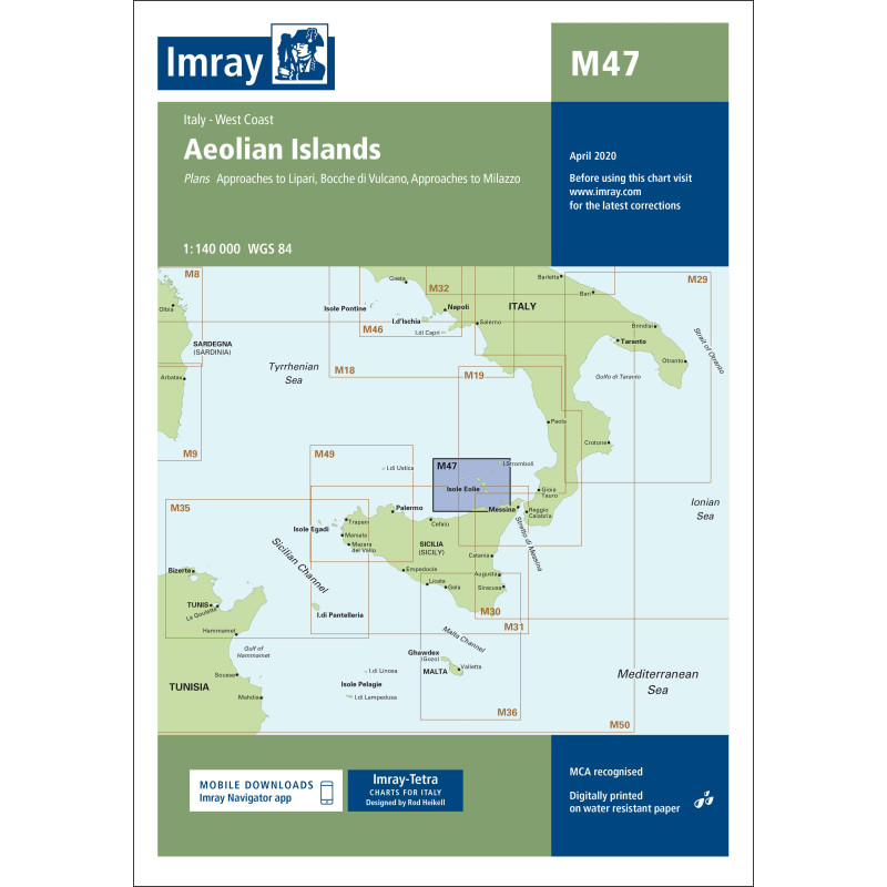 Imray - M47 - Aeolian Islands