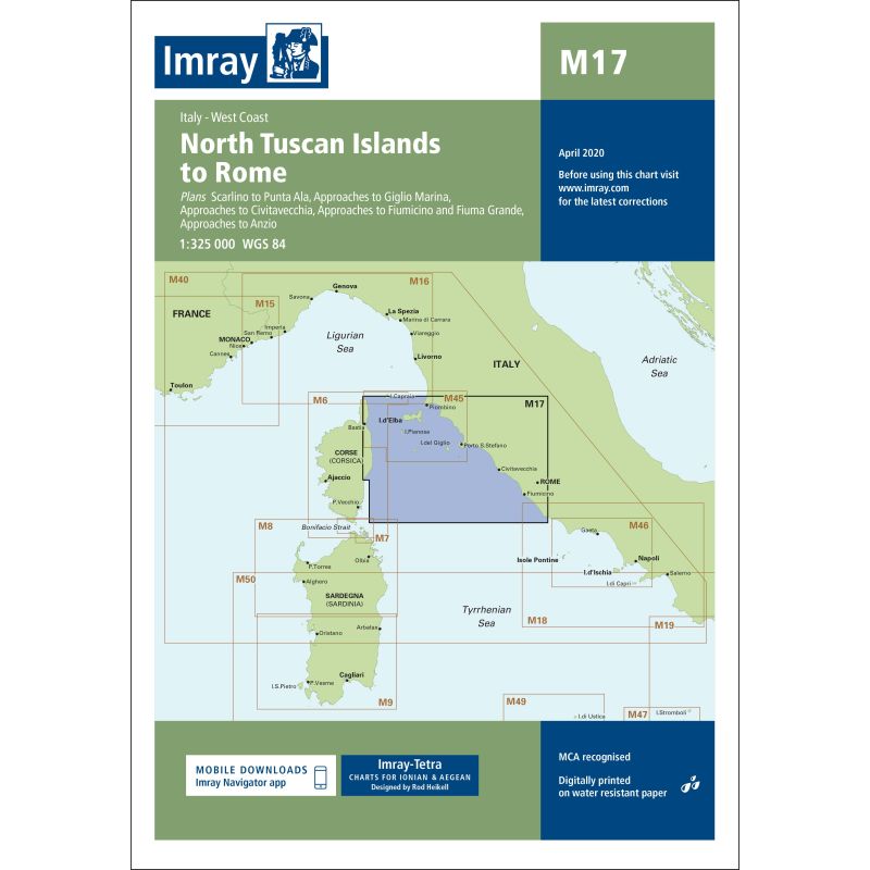 Imray - M17 - North Tuscan Islands to Rome