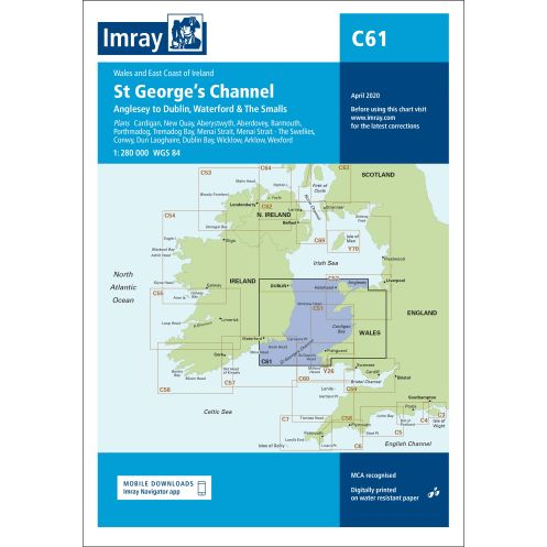 Imray - C61 - St George?s Channel - Anglesey to Dublin, Waterford and the Smalls
