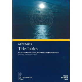 Admiralty - NP208 - Tide Tables Vol 8 South east Atlantic Ocean, West Africa and Mediterranean