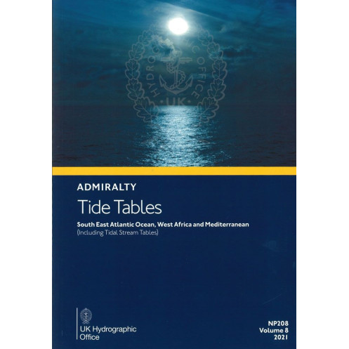 Admiralty - NP208 - Tide Tables Vol 8 South east Atlantic Ocean, West Africa and Mediterranean