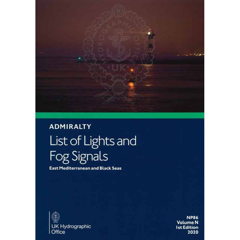 Admiralty - NP086 - List of Lights and Fog Signals - East Mediterranean and Black Sea