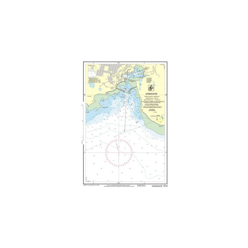 IHO - 314 - nautical chart - Grindavík