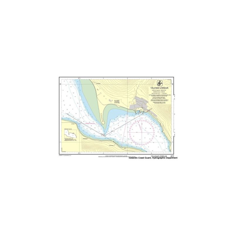 IHO - 411 - carte marine - Tálknafjörður