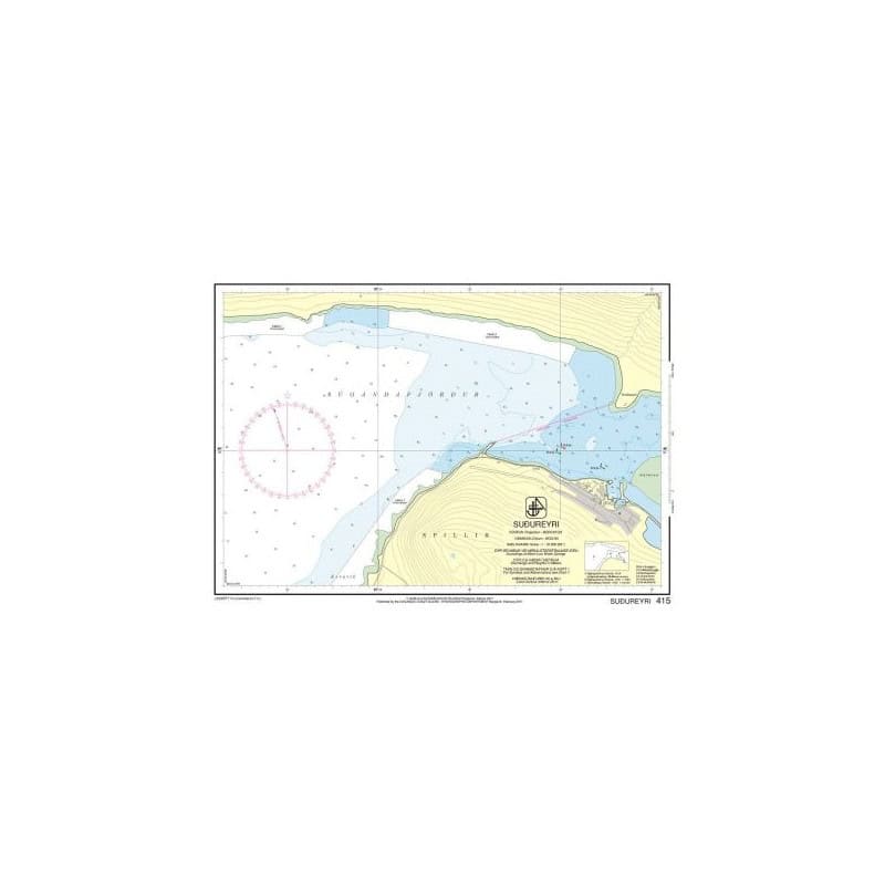 IHO - 415 - nautical chart - Suðureyri
