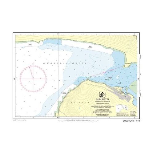 IHO - 415 - carte marine - Sudureyri