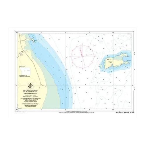 IHO - 433 - carte marine - Brjánslækur