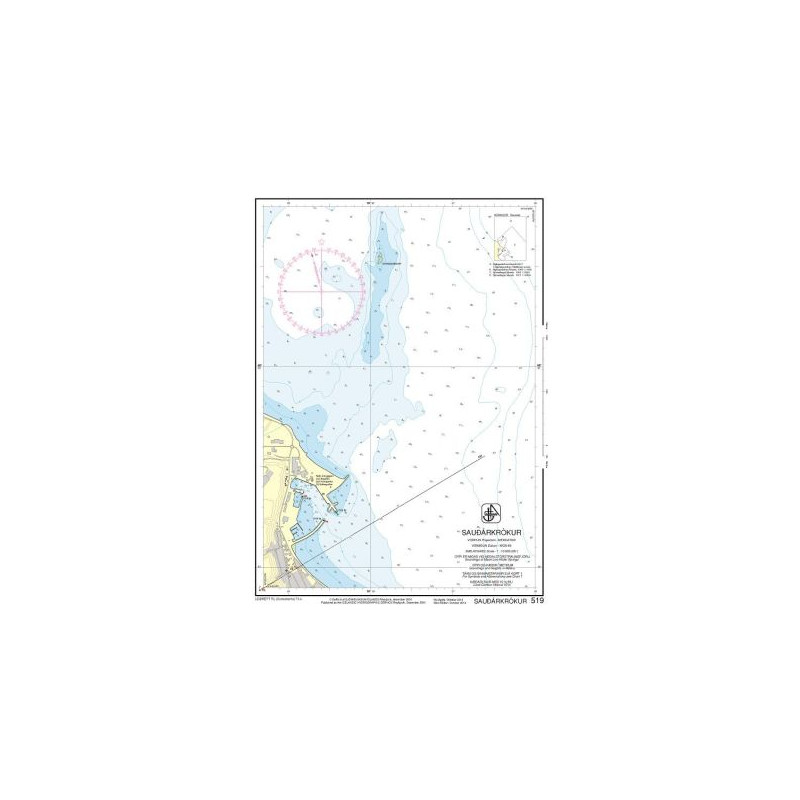 IHO - 519 - nautical chart - Sauðárkrókur