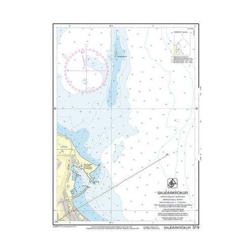 IHO - 519 - nautical chart - Sauðárkrókur