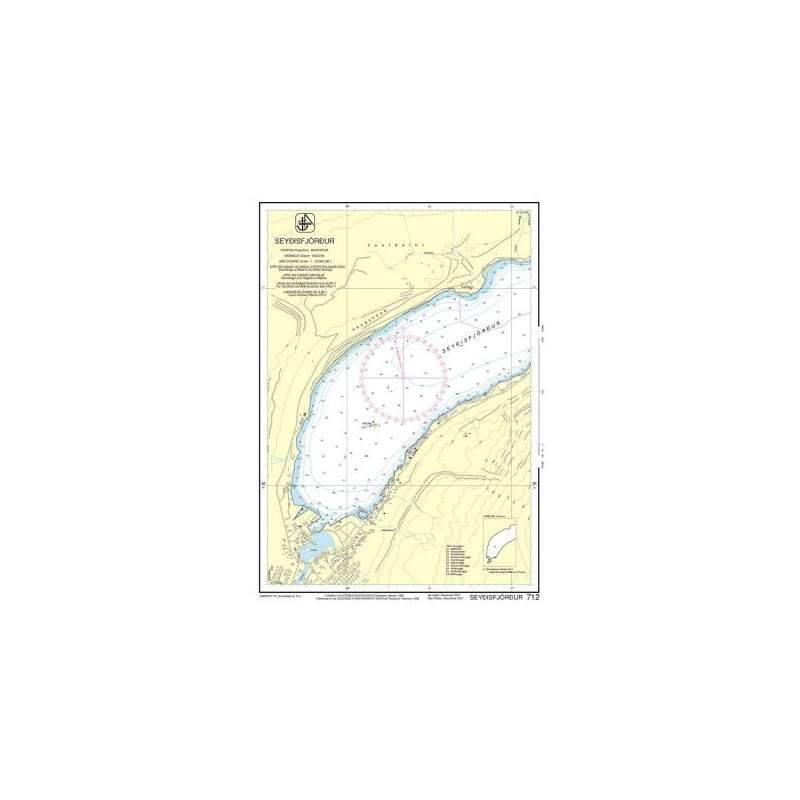 IHO - 712 - carte marine - Seyðisfjörður