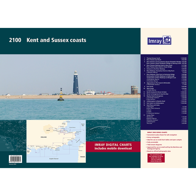 Imray - 2100 - Kent and Sussex Coasts