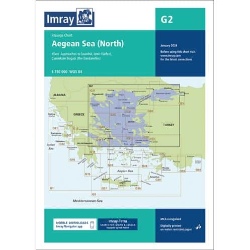 Imray - G2 - Aegean Sea (North) - Passage Chart Imray - G2 - Aegean Sea (North) - Passage Chart