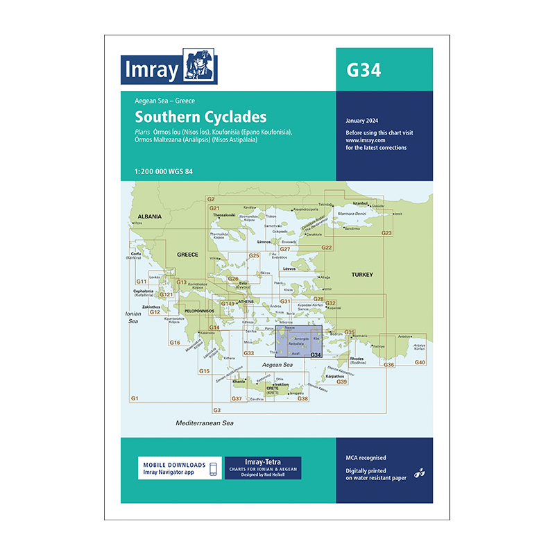 Imray - G34 - Southern Cyclades (East Sheet)