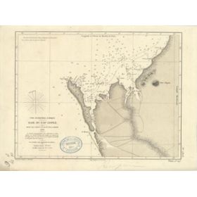 Reproduction carte marine ancienne - 2806 - CAP LOPEZ (Baie) - GABON - ATLANTIQUE,AFRIQUE (Côte Ouest),GUINEE (Golfe) - (1869 -