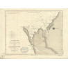 Reproduction carte marine ancienne - 2806 - CAP LOPEZ (Baie) - GABON - ATLANTIQUE, AFRIQUE (Côte Ouest), GUINEE (Golfe) - (1869