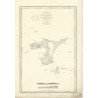 Reproduction carte marine ancienne - 2953 - CHATHAM (îles) - NOUVELLE-ZELANDE - PACIFIQUE - (1870 - 1880) - QA (45 x 29 cm)