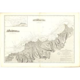Reproduction carte marine ancienne - 3311 - SOCIETE (îles), TAHITI (île - Côte Nord), PAPEETE, VENUS (Pointe) - POLYNESIE FRANCA