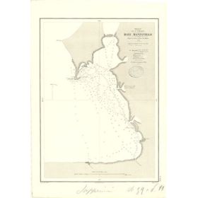 Reproduction carte marine ancienne - 3324 - ANTILLES, HISPANIOLA, MANZANILLO (Baie) - SAINT-DOMINGUE - ATLANTIQUE,ANTILLES (Mer)