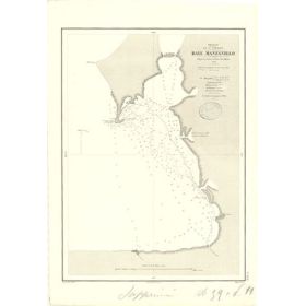 Reproduction carte marine ancienne - 3324 - ANTILLES, HISPANIOLA, MANZANILLO (Baie) - SAINT-DOMINGUE - ATLANTIQUE, ANTILLES (Mer