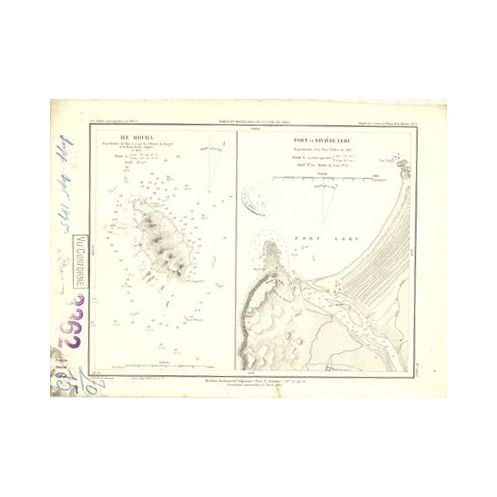 Reproduction of old nautical chart - 3362 - MOCHA (île) - CHILI - PACIFIQUE, AMERIQUE DU SUD (Côte Ouest), AMERIQUE DU SUD (Côte