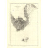 Reproduction carte marine ancienne - 3375 - ANTILLES, SAINTES (Canal), BASSE TERRE, POINTE A PITRE - GUADELOUPE - ATLANTIQUE, AN