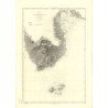 Reproduction carte marine ancienne - 3375 - ANTILLES, SAINTES (Canal), BASSE TERRE, POINTE A PITRE - GUADELOUPE - ATLANTIQUE,ANT