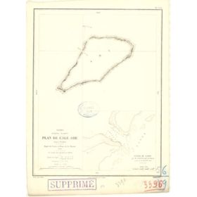 Reproduction carte marine ancienne - 3396 - TUAMOTU (Archipel), AHE (île) - PACIFIQUE, OCEANIE - (1874 - ?)