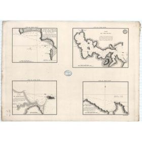 Reproduction carte marine ancienne - 366 - MARGARITA (île), PAMPATAR (Baie), PUERTO MORENO (Anse), TERRE FERME - VENEZUELA - ATL