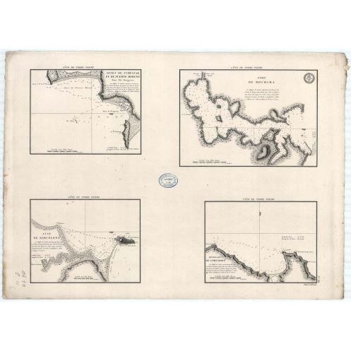 Reproduction carte marine ancienne - 366 - MARGARITA (île), PAMPATAR (Baie), PUERTO MORENO (Anse), TERRE FERME - VENEZUELA - ATL Reproduction carte marine ancienne - 366 - MARGARITA (île), PAMPATAR (Baie), PUERTO MORENO (Anse), TERRE FERME - VENEZUELA - ATL
