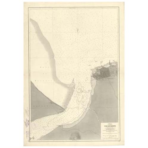 Reproduction carte marine ancienne - 5728 - GUYANE FRANCAISE, CAYENNE (Port) - ATLANTIQUE, AMERIQUE DU SUD (Côte Nord) - (1930 - Reproduction carte marine ancienne - 5728 - GUYANE FRANCAISE, CAYENNE (Port) - ATLANTIQUE, AMERIQUE DU SUD (Côte Nord) - (1930 -