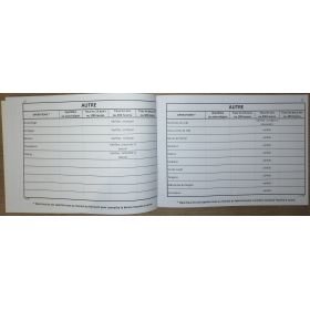 LJB - Carnet Entretien Voiles & 2 moteurs A5 60 pleins