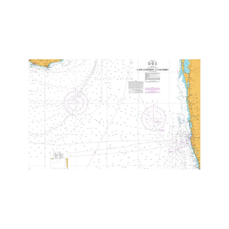 Indian National Hydrographic Office - IN263 - Cape Comorin to Colombo