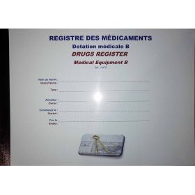 LJB - Registre des médicaments pour dotation médicale B - Medical equipement B