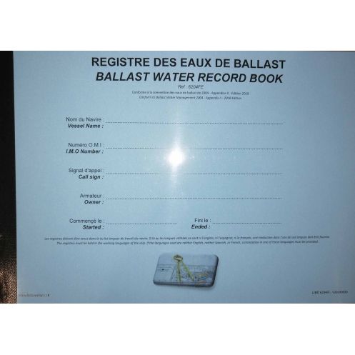 LJB - Registre des eaux de ballast - Conform to BWM Convention 2018 Edition - V20190930