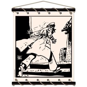 Toile tendue coton Corto Maltese - Fuir