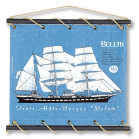 Toile tendue coton Belem - Petit modèle - bleu