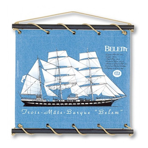 Toile tendue coton Belem - Petit modèle - bleu Toile tendue coton Belem - Petit modèle - bleu