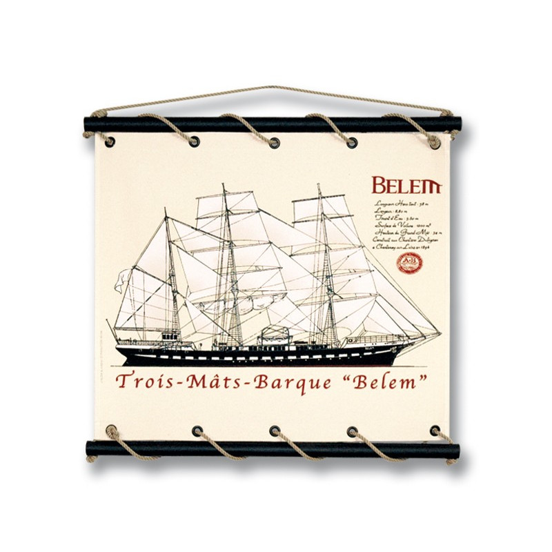 Toile tendue coton Belem - Petit modèle - écru