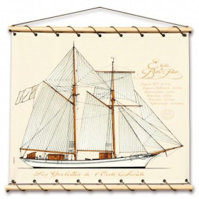 Toile tendue coton Etoile et Belle Poule - Grand modèle
