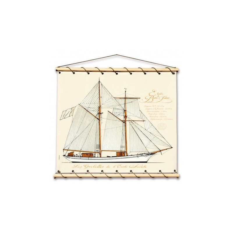 Toile tendue coton Etoile et Belle Poule - Grand modèle