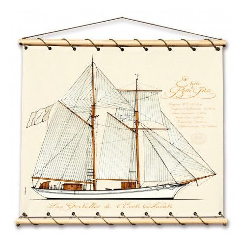 Toile tendue coton Etoile et Belle Poule - Grand modèle