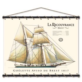 Toile tendue coton la Recouvrance - 1817 - Moyen modèle