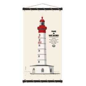 Toile tendue coton phare de Saint Mathieu - Moyen modèle